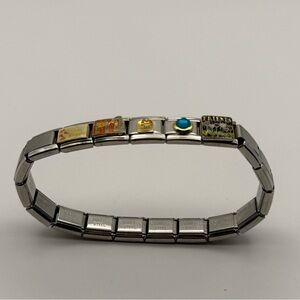 Vintage Nomination Charm Bracelet Stainless Steel